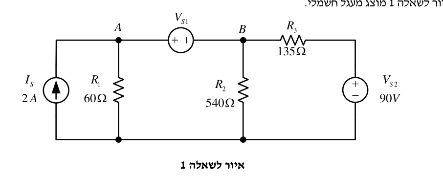 איור לשאלה 1