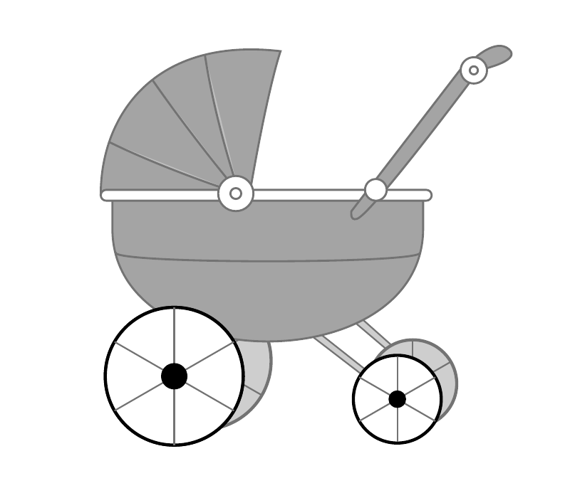 עגלת תינוקות עם גלגלים לשאלה 3