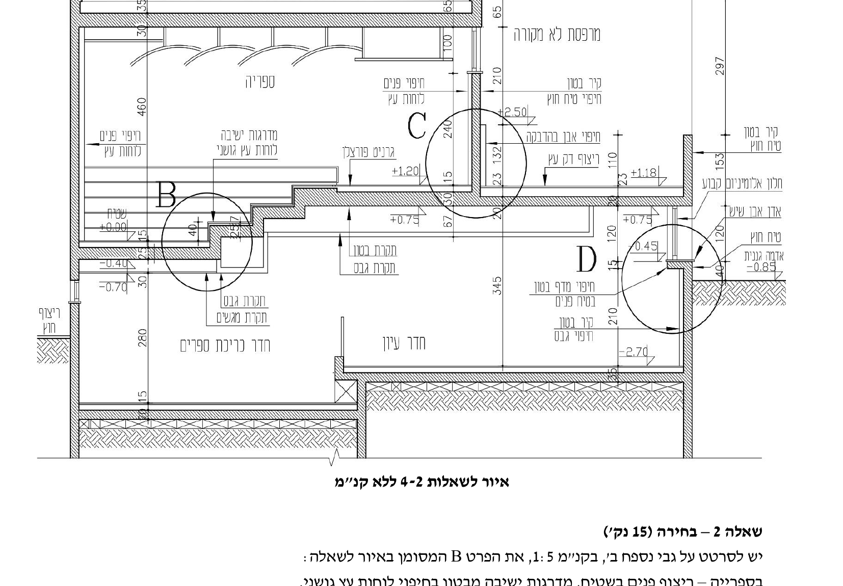 איור לשאלות 2-4 ללא קנ"מ