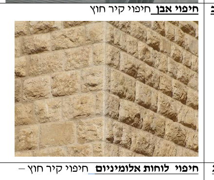 חיפוי אבן - חיפוי קיר חוץ
