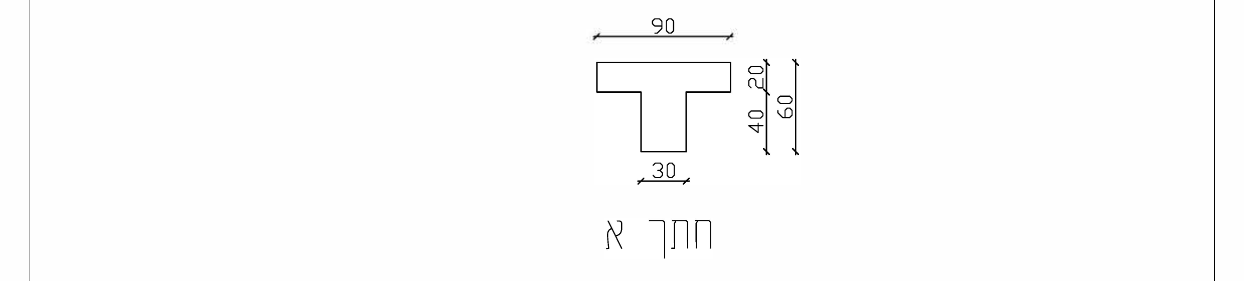 תרשים מספר 1 — חתך א